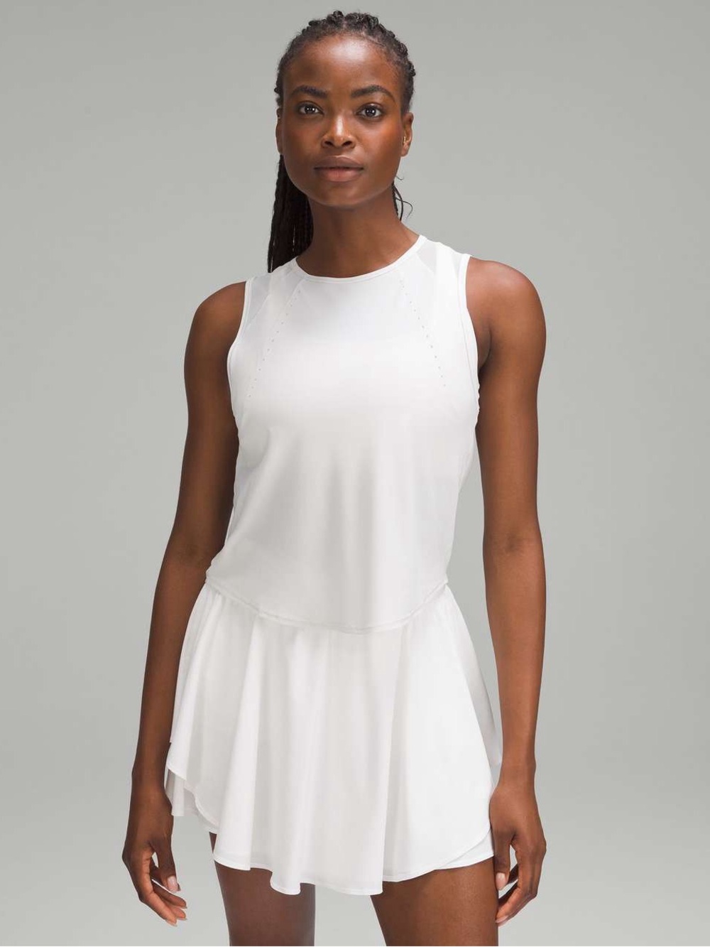 065. Lululemon Sculpt Cropped Tank Top
Light Vapor Gray/Silver size 8 - Picture 3 of 12